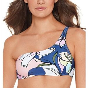 Salt+Cove One Shoulder Top and High Waisted Bottom